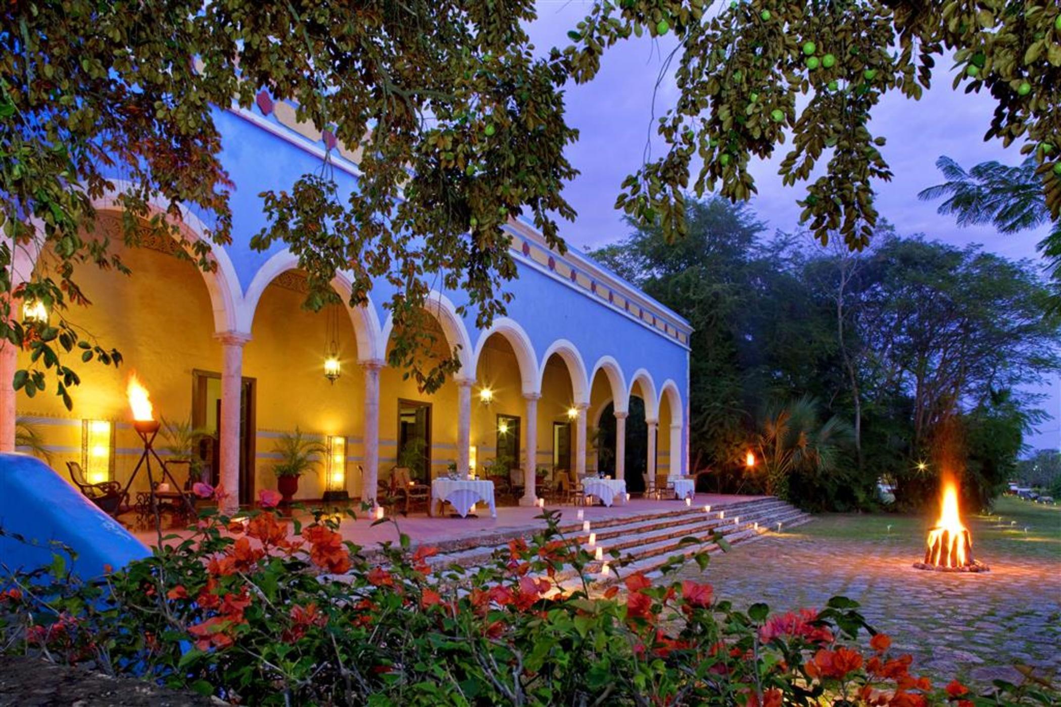 Hotel Hacienda Santa Rosa De Lima Restaurant foto